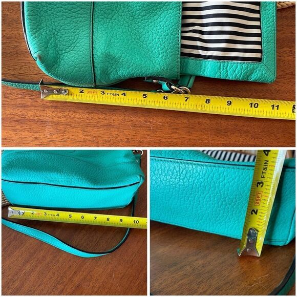 Kate Spade Leather Mini Carmen Southport Crossbody Shoulder Bag Turquoise Green - Picture 12 of 15